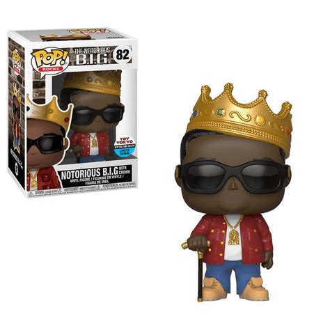 Funko POP! Rocks Notorious B.I.G with Crown (Biggie Smalls)(Red Jacket ...