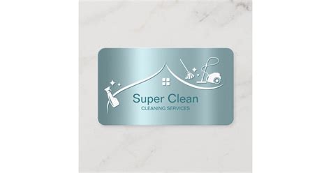 Professional Cleaning House Services Business Card | Zazzle