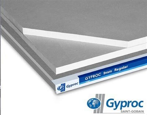 6 Feet Gray Gyproc Gypsum Board, Rectangular, Thickness: 12.5 mm at Rs ...