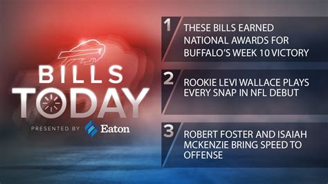 Bills Today: These Bills earned national awards for Buffalo’s Week 10 ...