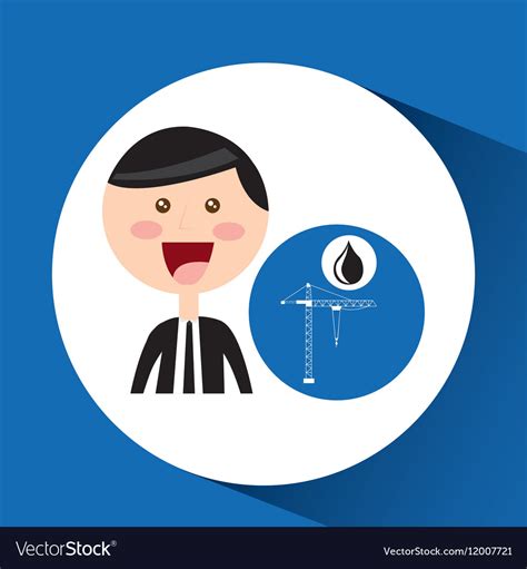 Businessman oil concept drilling Royalty Free Vector Image