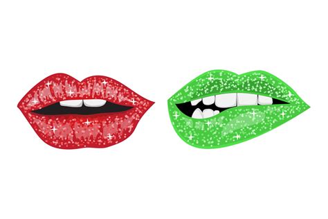 Glitter Lips Illustrations