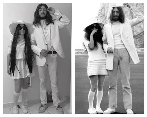 Yoko Ono and John Lennon costume #couplecostume #halloween2014 | Couples costumes, 1960s party ...