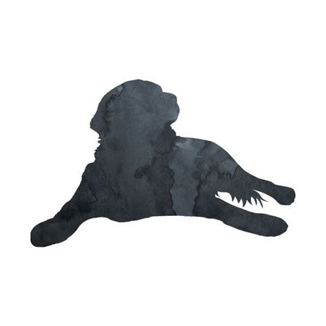 Bernese Mountain Dog Black Silhouette Art - Bernese Mountain Dog - T ...