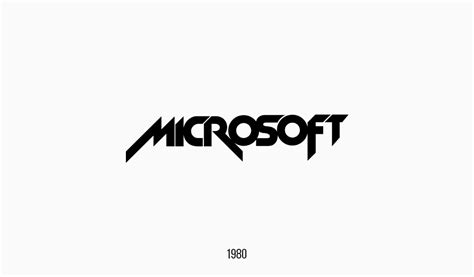 Microsoft second logo, 1980 – TURBOLOGO – Logo Maker Blog