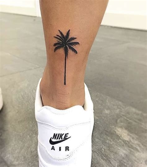 Pin by Jennifer Schmidt on Tattoo ideen | Palm tattoos, Tree tattoo ankle, Palm tree tattoo ankle