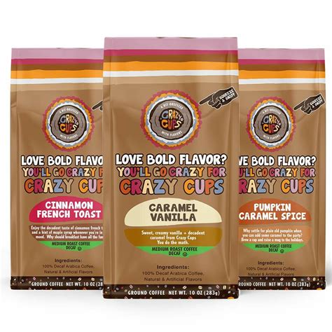 9 Flavored Ground Coffee Variety Packs: A Sampler of Delicious Flavours