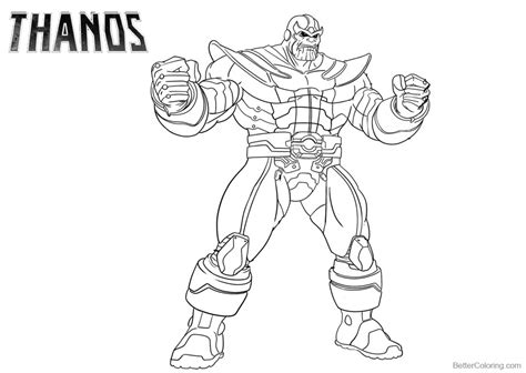 Marvel Thanos Coloring Pages - Free Printable Coloring Pages