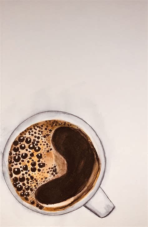 Coffee Cup Watercolors | Coffee art painting, Art painting, Diy art painting