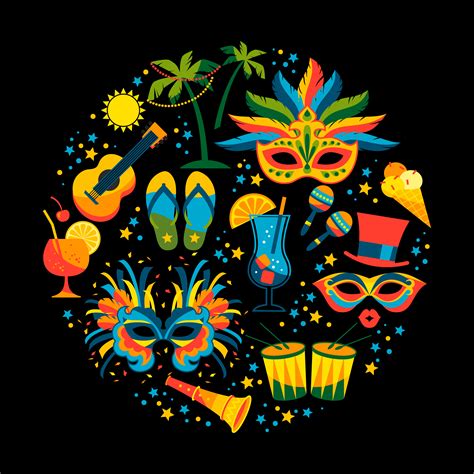 Brazilian Carnival. Vector flat ilustration. 277824 Vector Art at Vecteezy