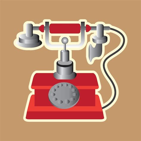 Premium Vector | Retro vintage telephone icon