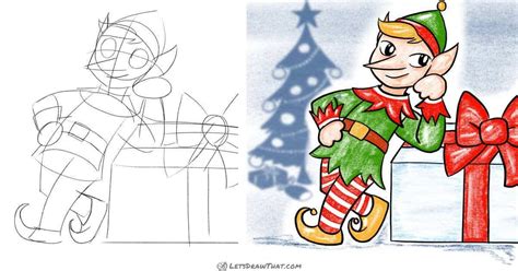 How to draw an elf: drawing step by step - Let's Draw That!