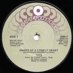 Yes – Owner Of A Lonely Heart (1983, Vinyl) - Discogs