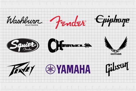 The Ultimate List Of The Best Guitar Brand Logos