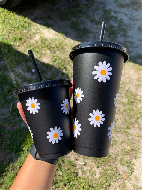 Daisy venti cold cup reusable coffee 24 oz cold cup gift – Artofit