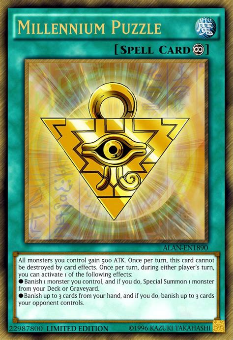 Millennium Puzzle by ALANMAC95 on DeviantArt | Yugioh cards, Rare ...