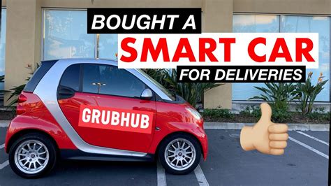 Bought a Smart Car for Grubhub / UberEats / DoorDash deliveries - YouTube