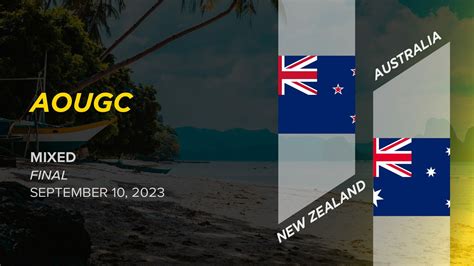 New Zealand vs. Australia (Mixed Final) - 2023 Asia Oceanic Ultimate ...