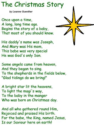 Christmas Poems About Jesus