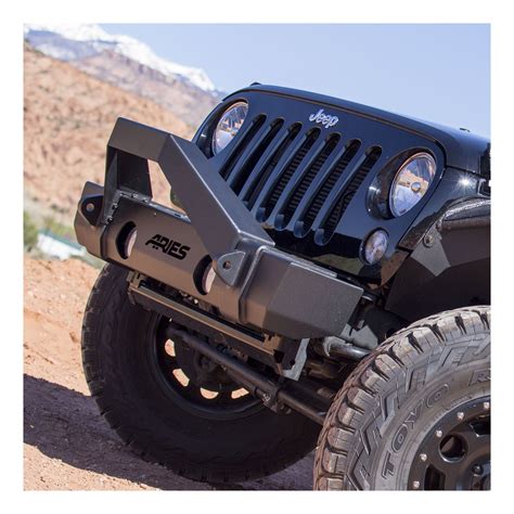 2007-2017 Jeep Wrangler Aries TrailCrusher JK Front Bumper with Brush ...