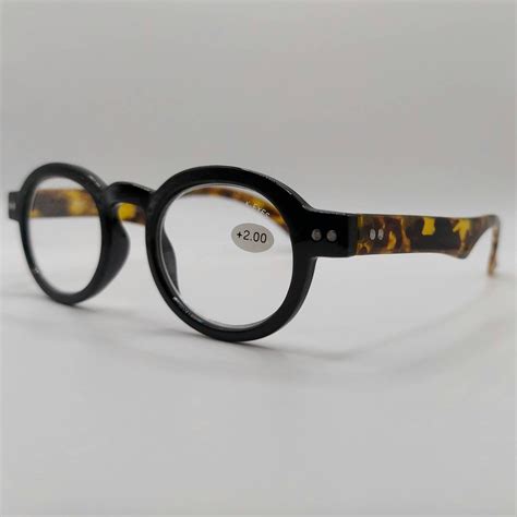 Round Reading Glasses, Available in 3 Colours, Black, Green and ...