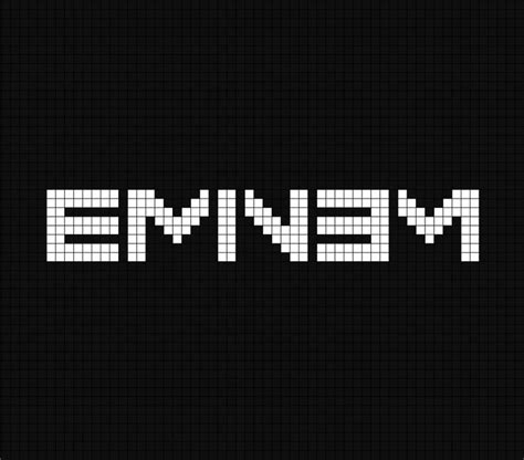 Eminem Logo Pixel Art in 2022 | Eminem logo, Pixel art, Art music