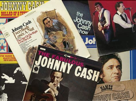 Lot of Eight Johnny Cash albums incl. "The Fabulous Johnny Cash ...