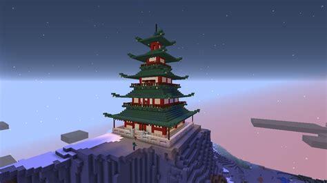 Minecraft pagoda - Morse Institute Library, Natick, MA