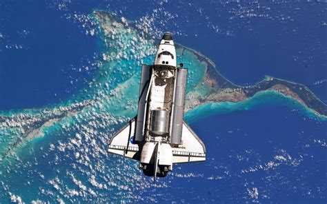 Space Shuttle In Space Wallpaper