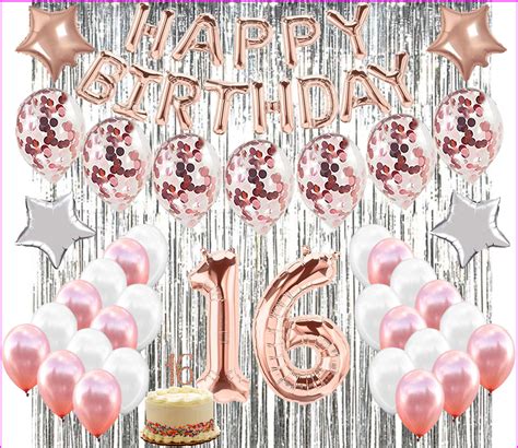 16th Birthday Decorations SWEET SIXTEEN Party With - Etsy