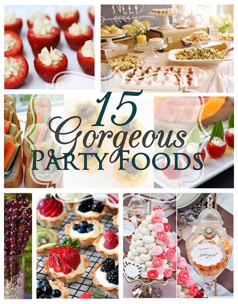 15 Gorgeous Party Foods - thecraftpatchblog.com