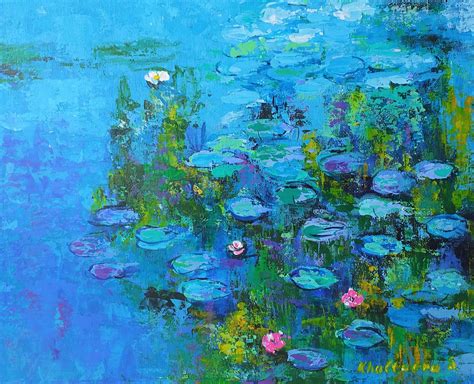 Water Lilies Claude Monet Original Painting Wall Art | Etsy UK