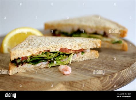 Prawn Salad Sandwich Stock Photo - Alamy