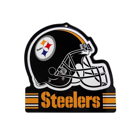 Pittsburgh Steelers Metal Helmet Sign - Mymancave Store