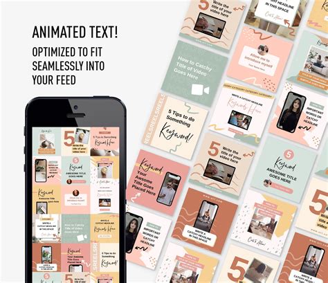 Instagram Video Animated Templates Social Media Templates for Canva ...