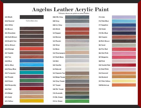 ANGELUS Acrylic Leather Paint - 4 OZ.