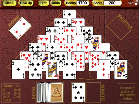 Crystal Pyramid Solitaire - Play Online on Flash Museum 🕹️