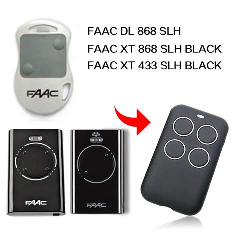 FAAC DL 868SLH FAAC XT 868 433 SLH BLACK remote control universal gate remote control FAAC ...