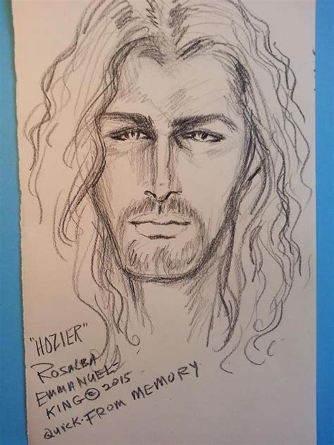 Celebrating Fan Art Hozier | Hozier, Fan art, Quick sketch