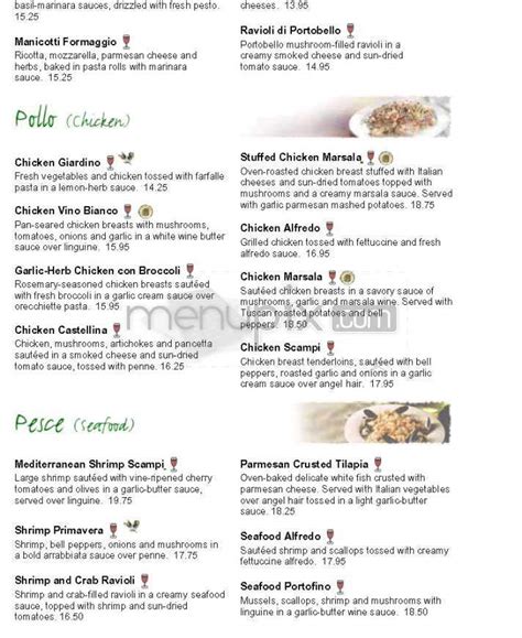 Online Menu of Olive Garden Italian Restaurant, Yuba City, CA