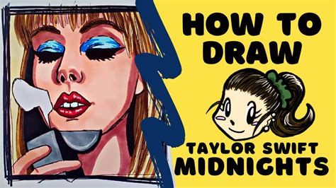 HOW TO DRAW - Taylor Swift Midnights Album Cover - YouTube