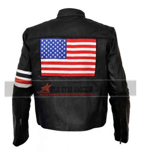 Easy Rider Striped Peter Fonda Motorcycle Jacket