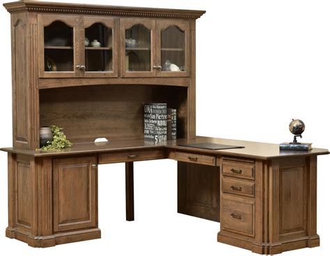Signature Corner Desk with Hutch - Brandenberry Amish Furniture