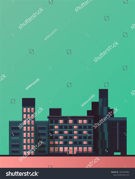 Building Illustration Vector Stock Vector (Royalty Free) 1067937884 ...