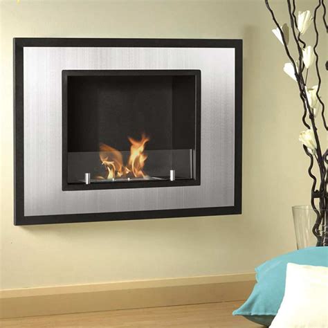 Austin 32 Inch Ventless Built In Recessed Bio Ethanol Wall Mounted Fireplace - Fireplacess.com