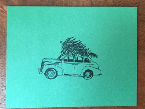 Christmas Car | Holiday cards handmade, Handmade holiday, Christmas car