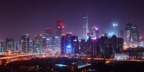 beijing city skyline park hyatt china summit wing night cityscape paul reiffer china | Paul ...