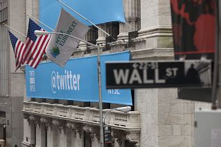 A Twitter Banner Draped Over The New York Stock Exchange F… | Flickr