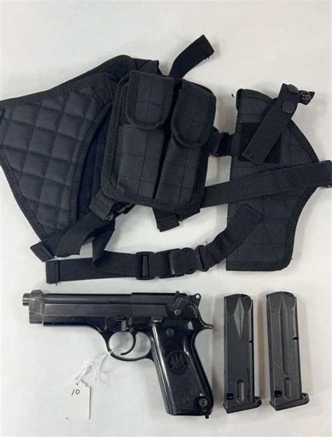 BERETTA M-92S 9MM W/ HOLSTER | Live and Online Auctions on HiBid.com