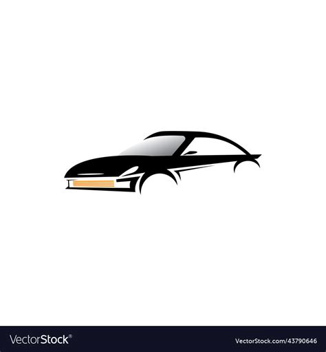 Auto car logo simple design Royalty Free Vector Image